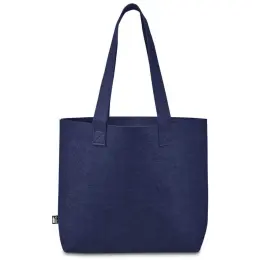 Okiyo Yoongi Recycled PET Felt Shopper Navy Front